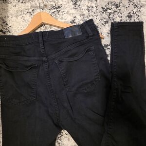 Madewell Faded Black 10" Highrise Skinny Jeans Womens 29 Grunge Boho Goth